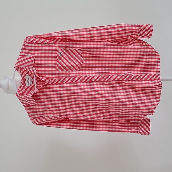 Vineyard Vines Gingham Button Down Relaxed Fit Size 4 - Picture 4 of 12